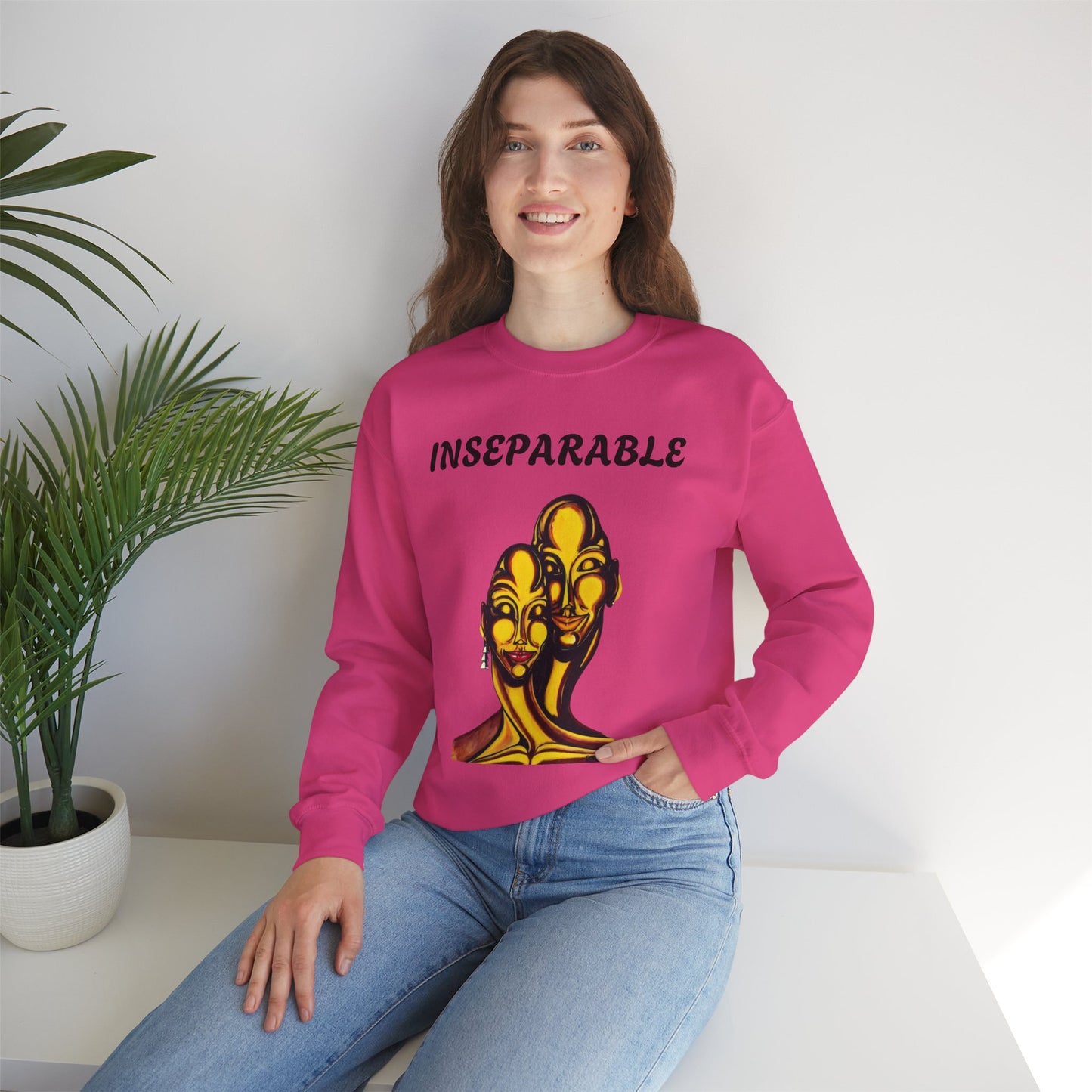 Inseparable Unisex Heavy Blend™ Crewneck Sweatshirt - Perfect Gift for Couples and Friends