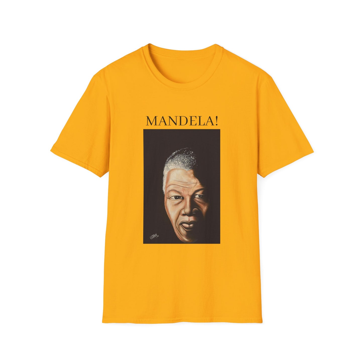 Inspirational Mandela T-Shirt - Unisex Softstyle Tee for Activism and Black History Celebrations