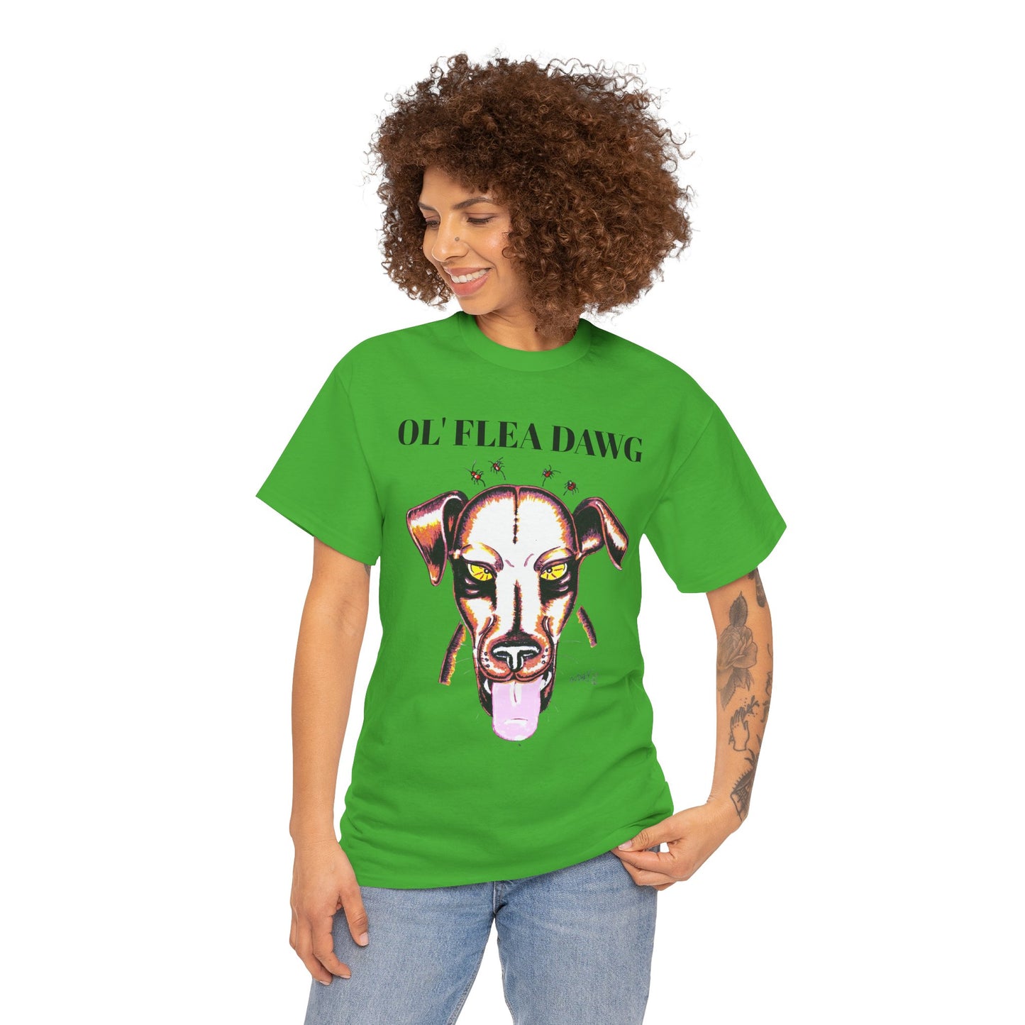 Graphic Dog Lover Tee - Unisex Heavy Cotton Tee