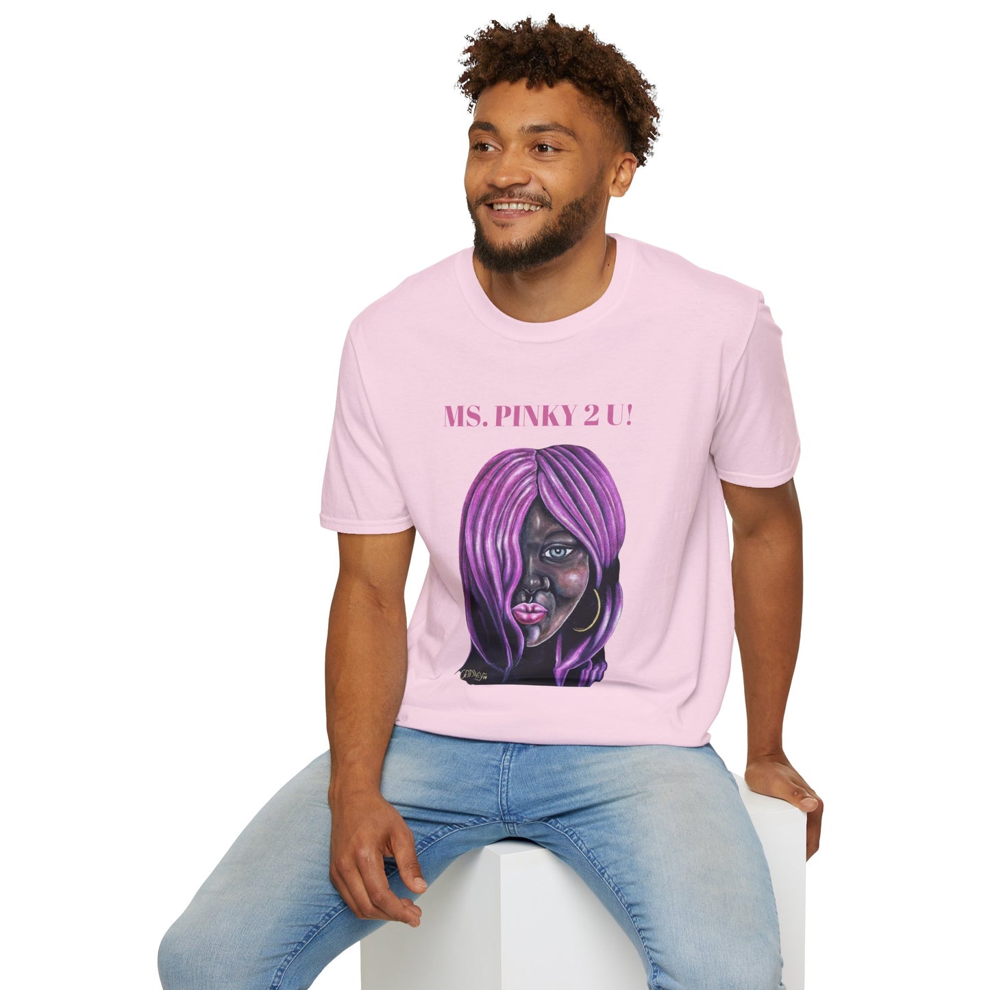 Ms. Pinky Unisex Softstyle T-Shirt - Bold Art Statement Tee