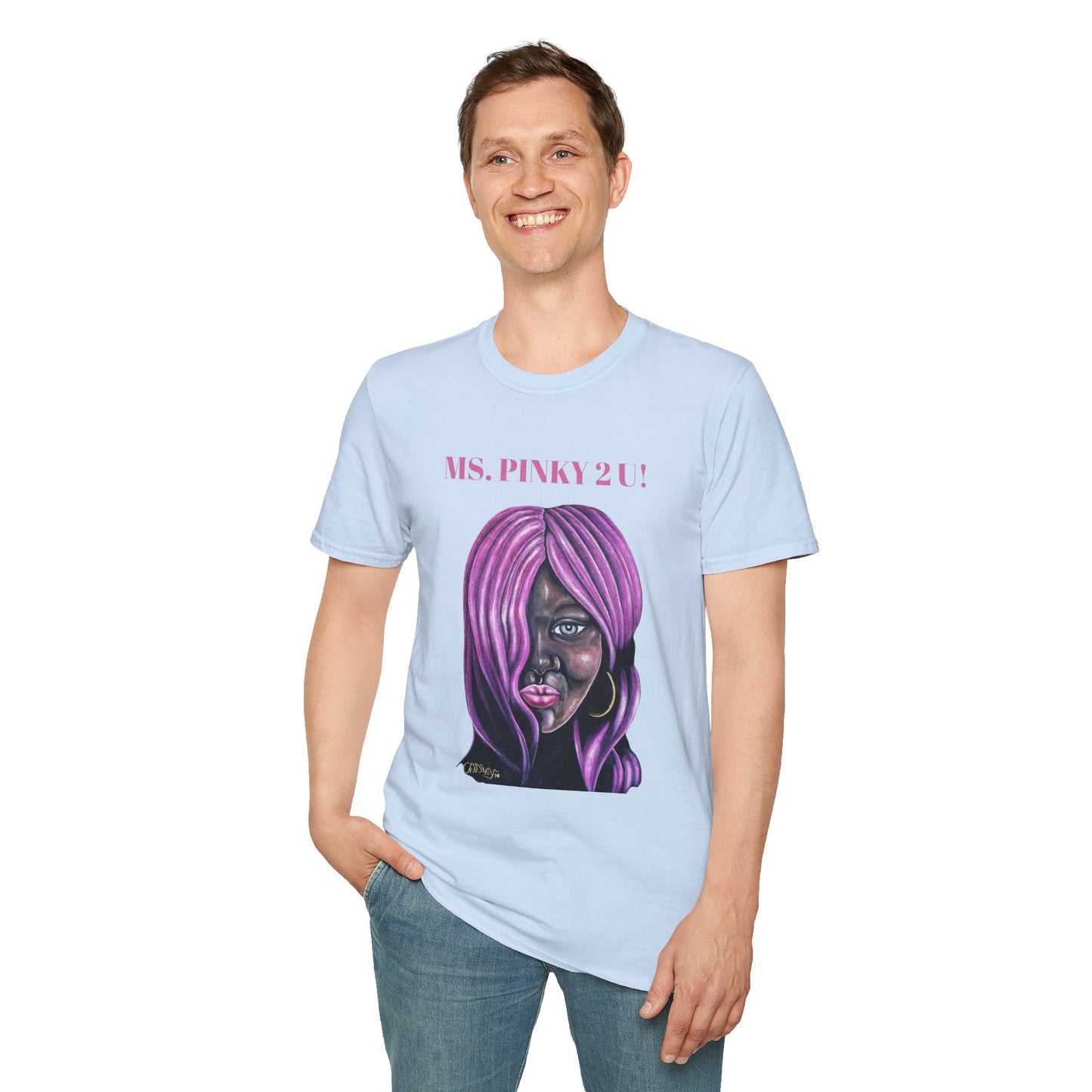 Ms. Pinky Unisex Softstyle T-Shirt - Bold Art Statement Tee