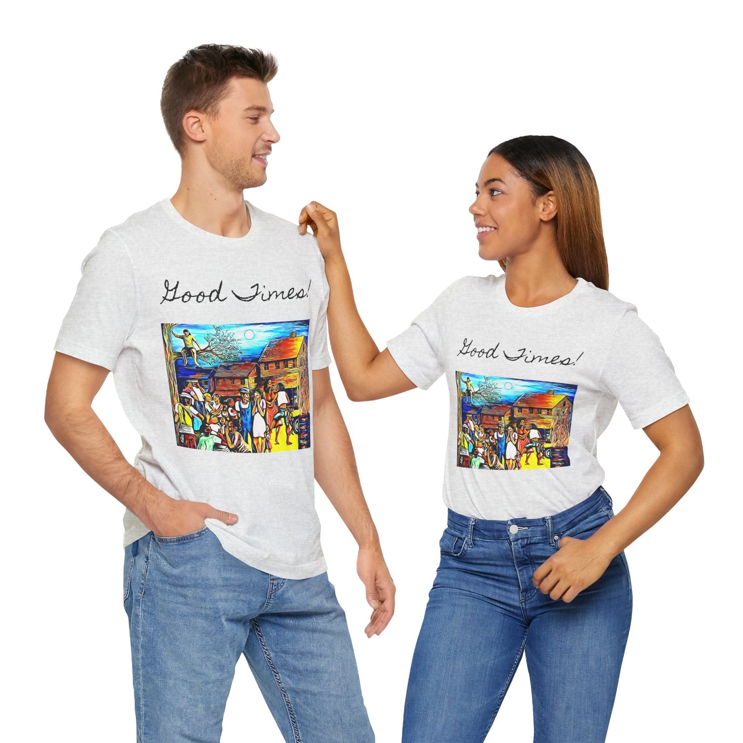 Good Times Down Home Unisex Short Sleeve Tee - Vibrant Art Design