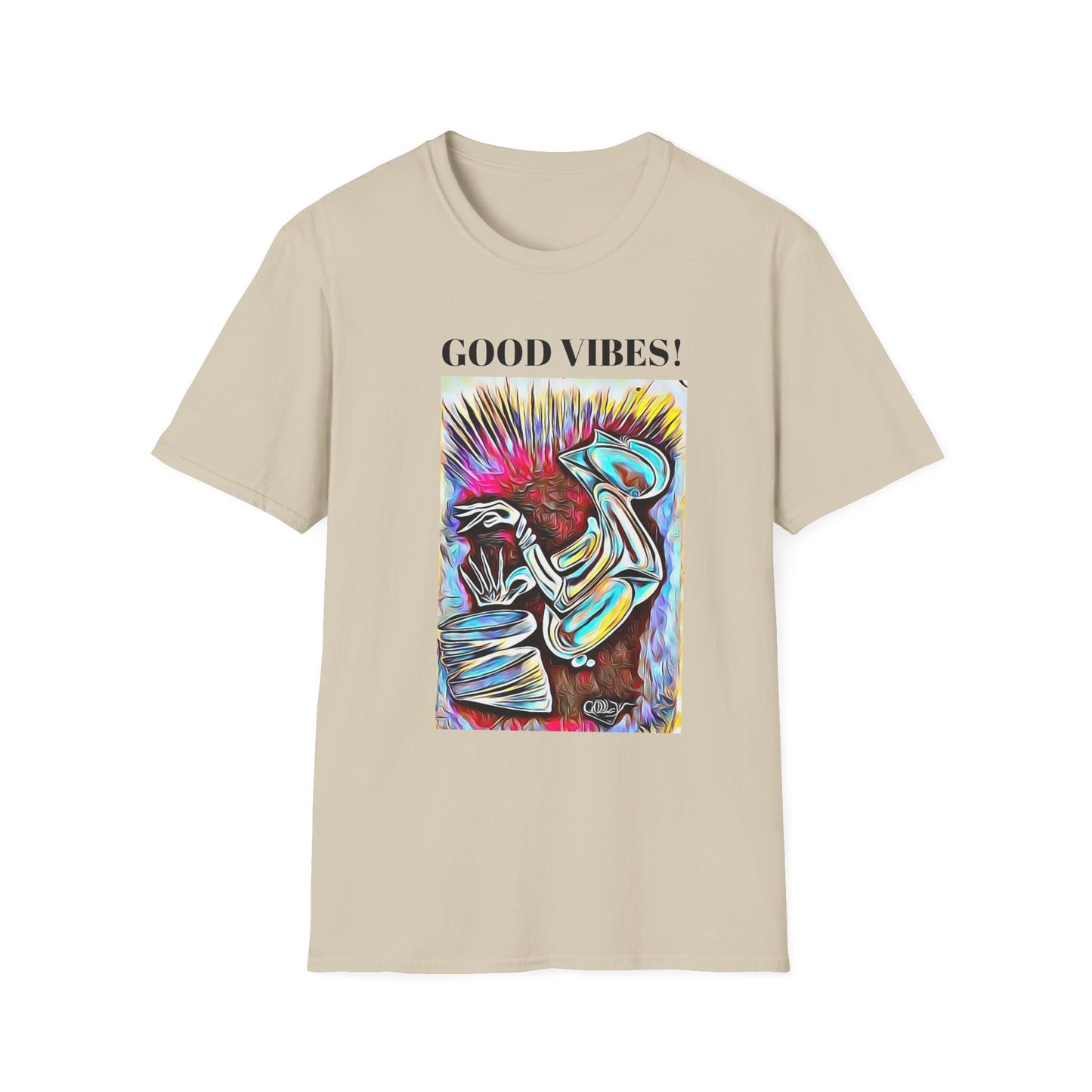 Good Vibes Unisex Softstyle T-Shirt - Colorful Graphic Tee