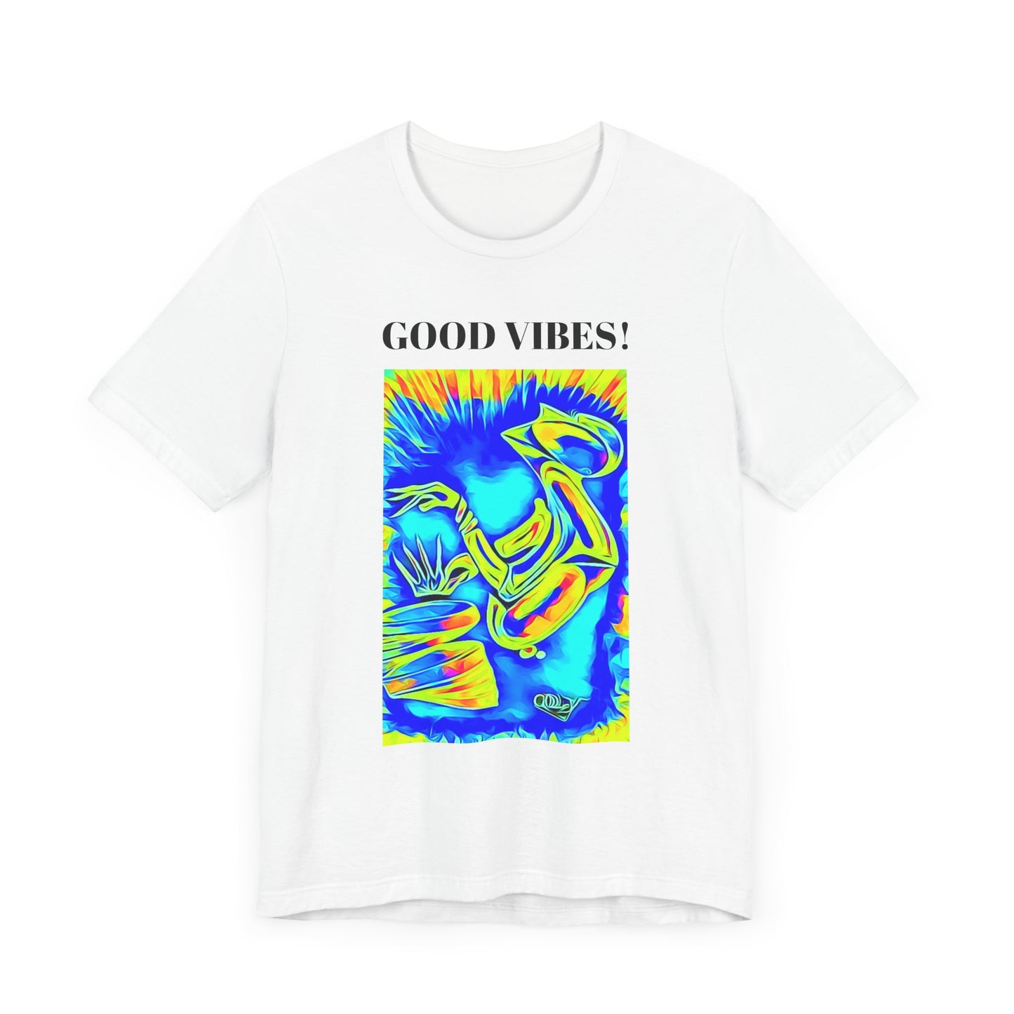 Good Vibes Unisex Short Sleeve Tee | Colorful Artistic T-Shirt for Positive Energy