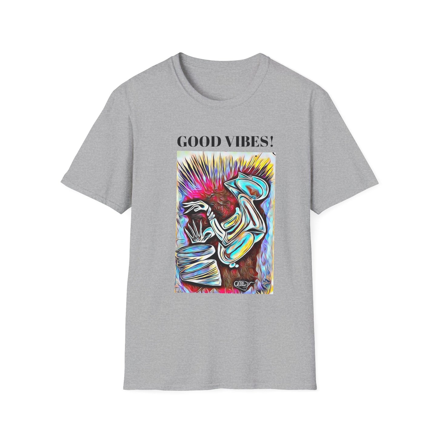 Good Vibes Unisex Softstyle T-Shirt - Colorful Graphic Tee