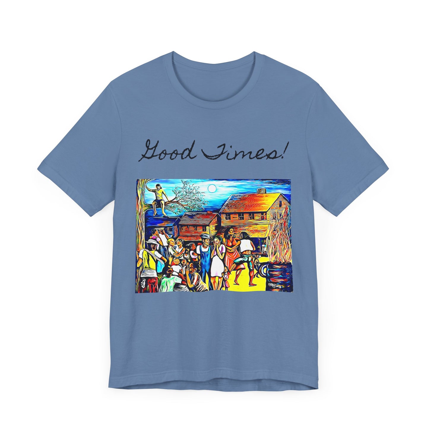 Good Times Down Home Unisex Short Sleeve Tee - Vibrant Art Design