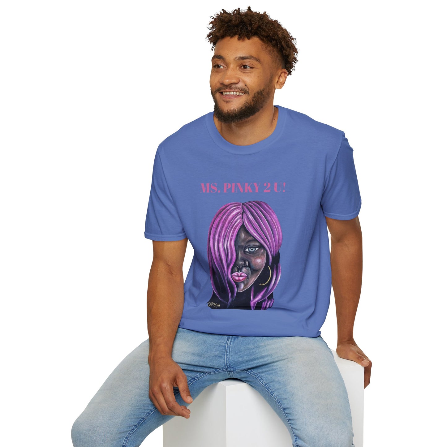 Ms. Pinky Unisex Softstyle T-Shirt - Bold Art Statement Tee