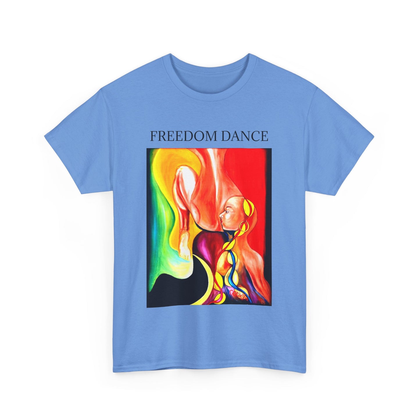 Freedom Dance Unisex Heavy Cotton Tee - Vibrant Art Shirt for Creative Souls