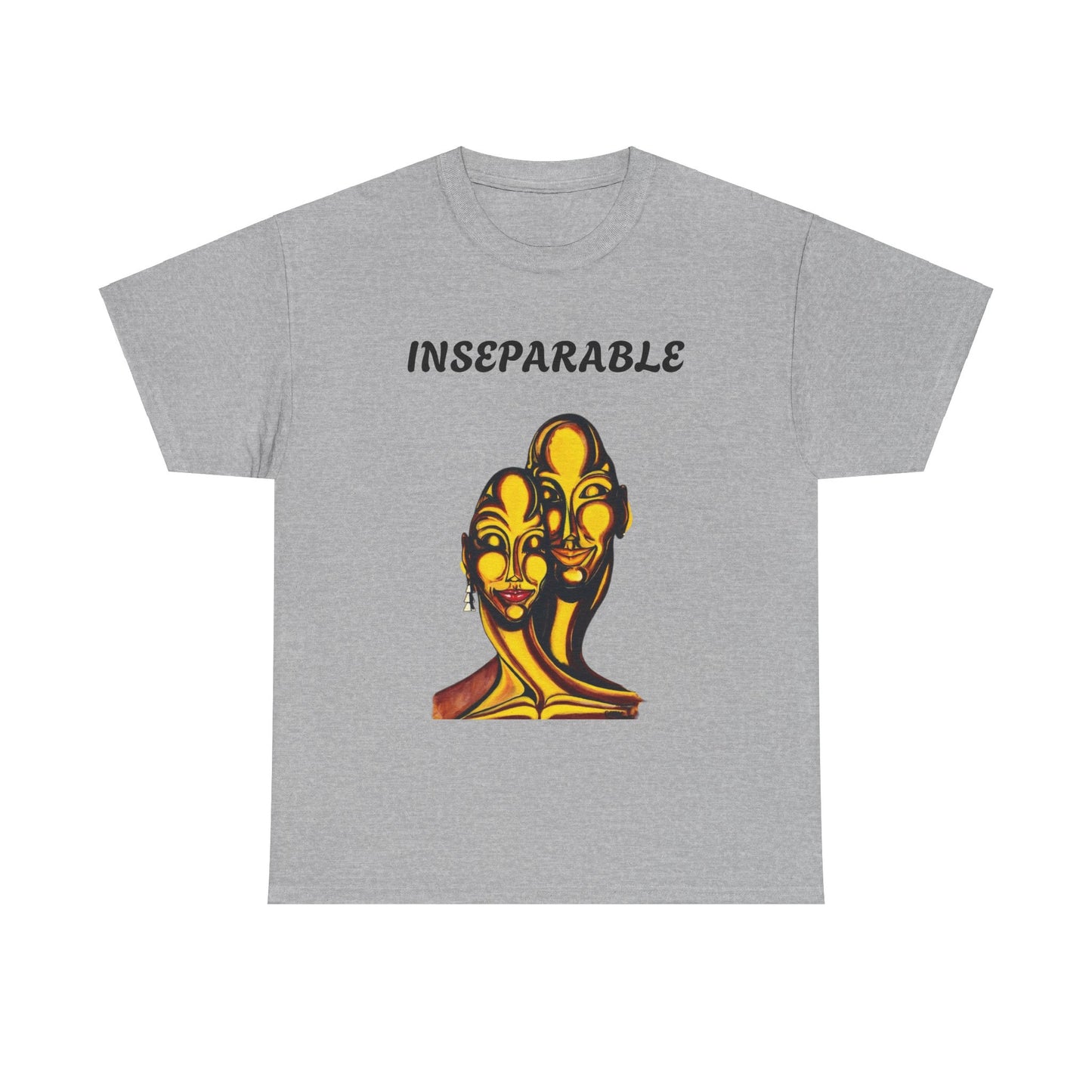 Inseparable Art Unisex Heavy Cotton Tee - Celebrate Love & Connection