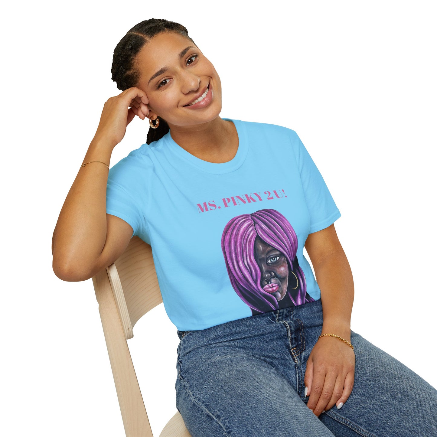 Ms. Pinky Unisex Softstyle T-Shirt - Bold Art Statement Tee