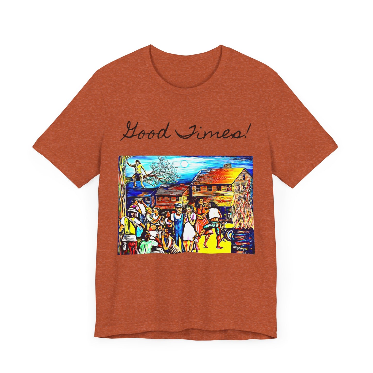 Good Times Down Home Unisex Short Sleeve Tee - Vibrant Art Design