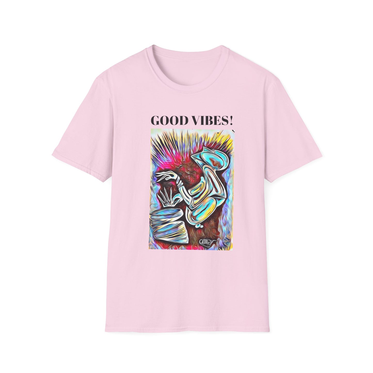 Good Vibes Unisex Softstyle T-Shirt - Colorful Graphic Tee