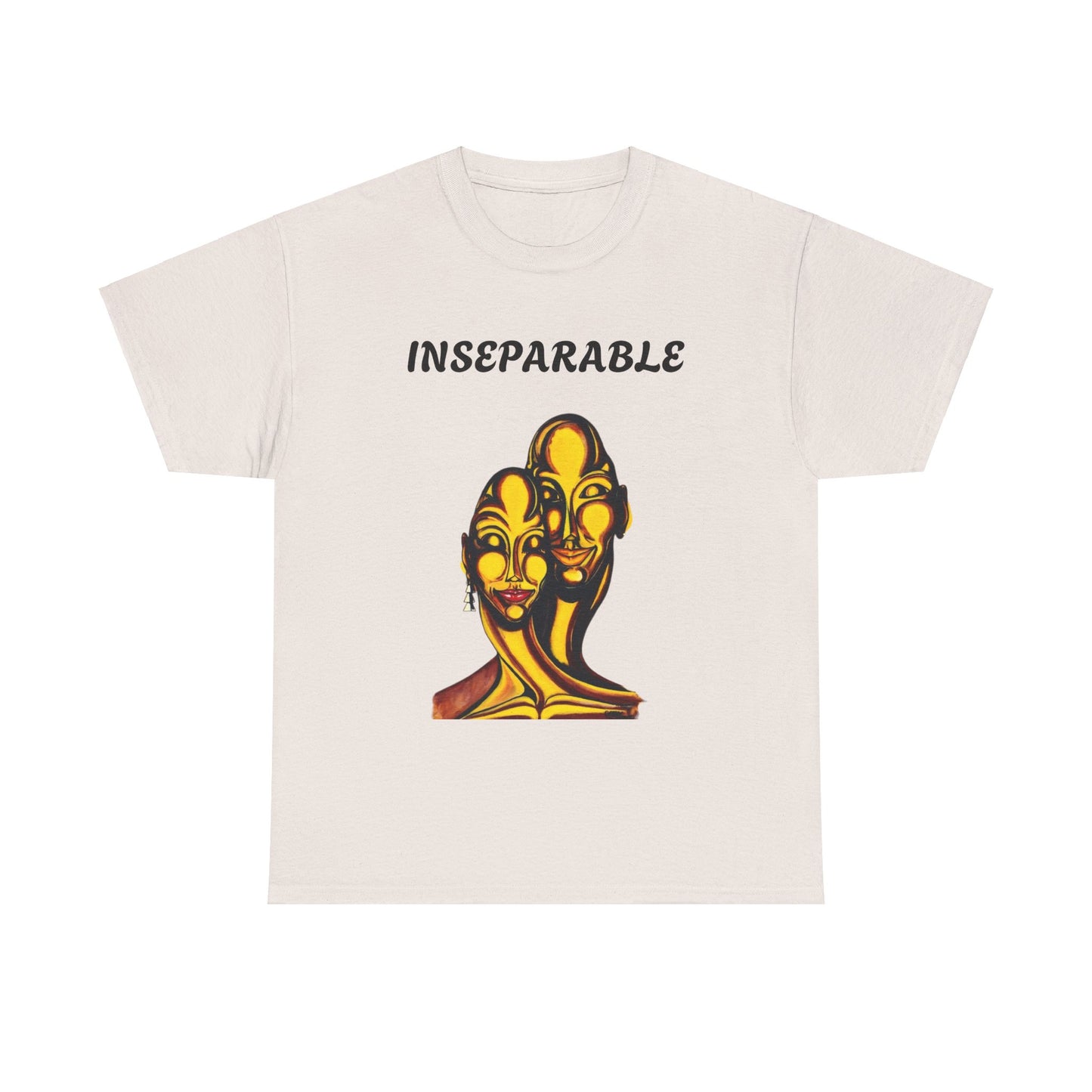 Inseparable Art Unisex Heavy Cotton Tee - Celebrate Love & Connection