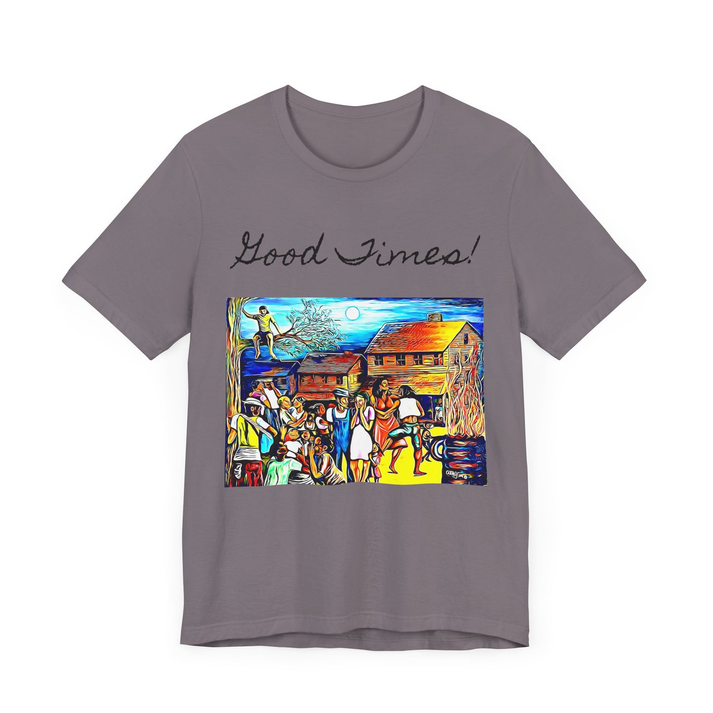 Good Times Down Home Unisex Short Sleeve Tee - Vibrant Art Design