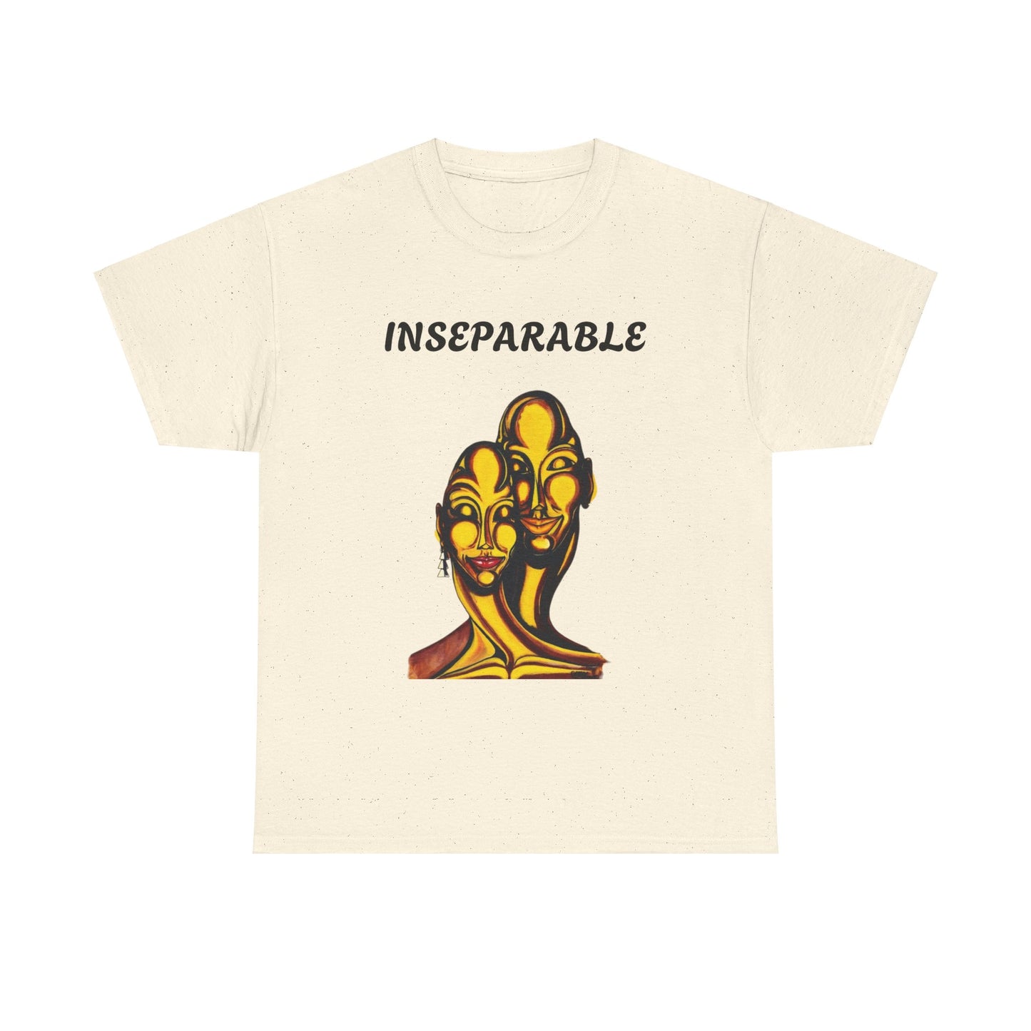 Inseparable Art Unisex Heavy Cotton Tee - Celebrate Love & Connection