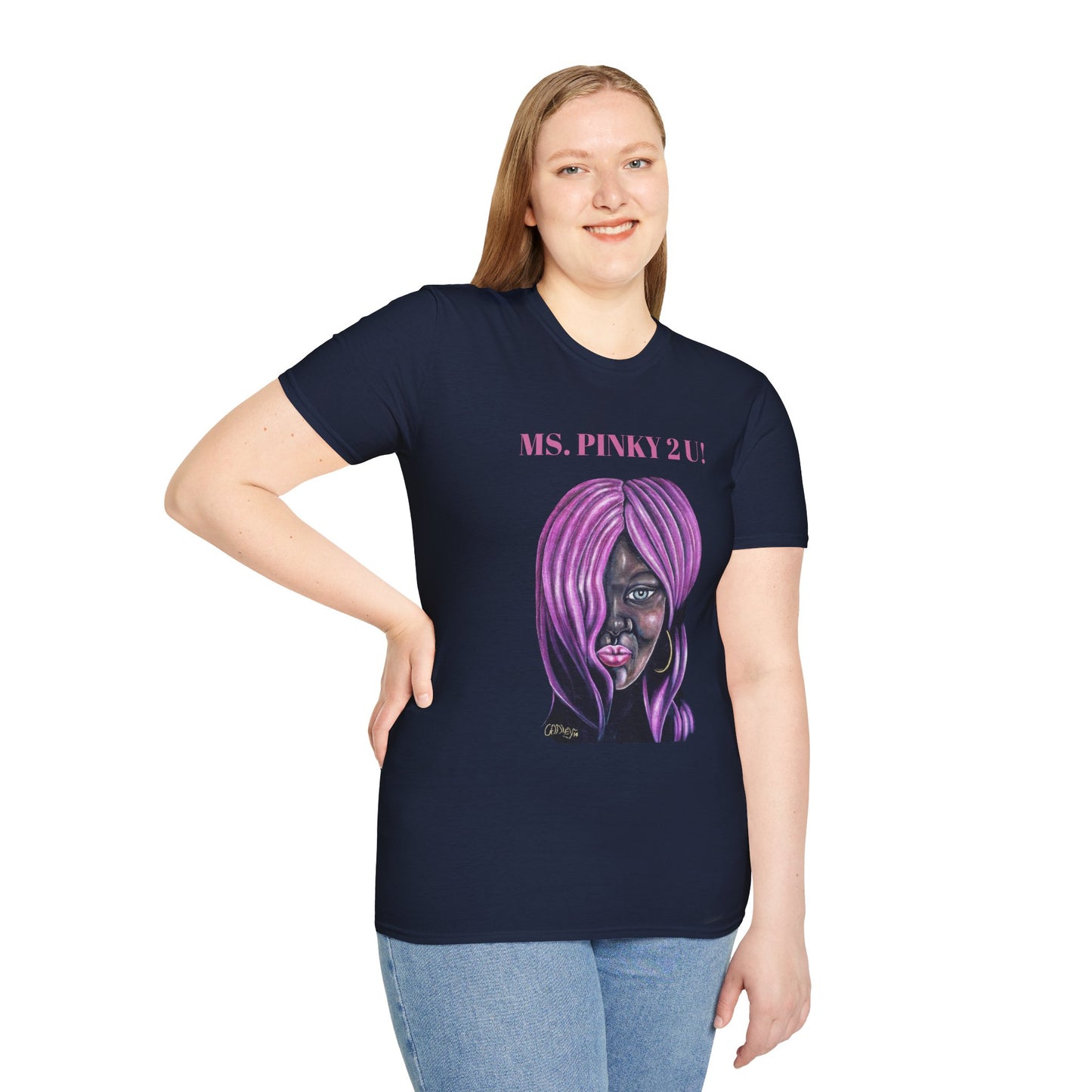 Ms. Pinky Unisex Softstyle T-Shirt - Bold Art Statement Tee