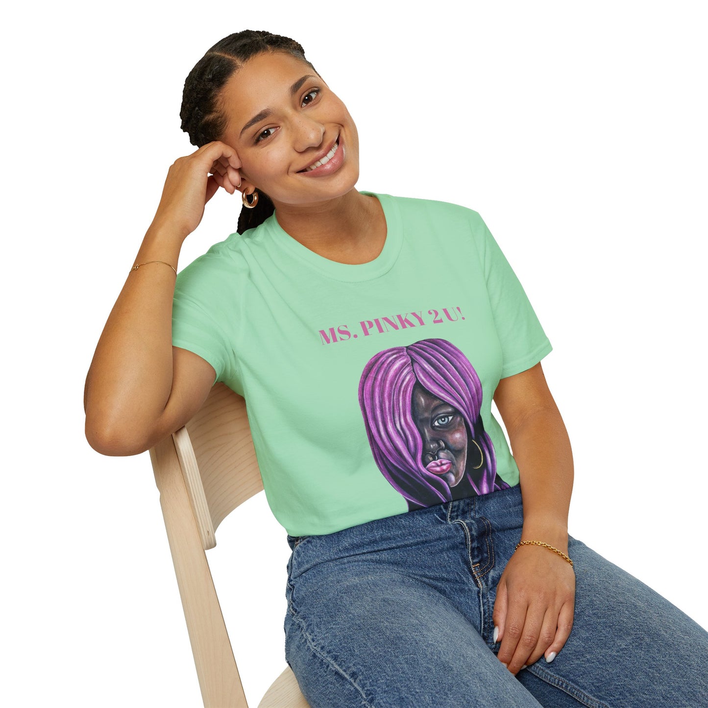 Ms. Pinky Unisex Softstyle T-Shirt - Bold Art Statement Tee