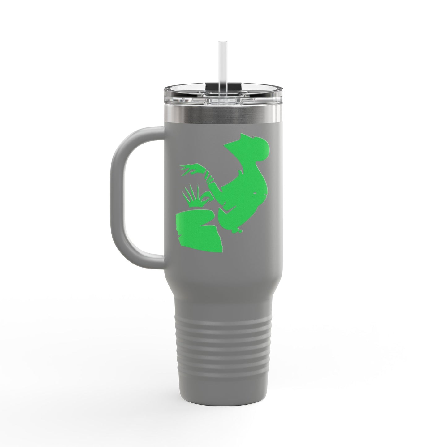 Eco-Friendly Insulated Travel Mug - 40oz with Fun Cactus Design