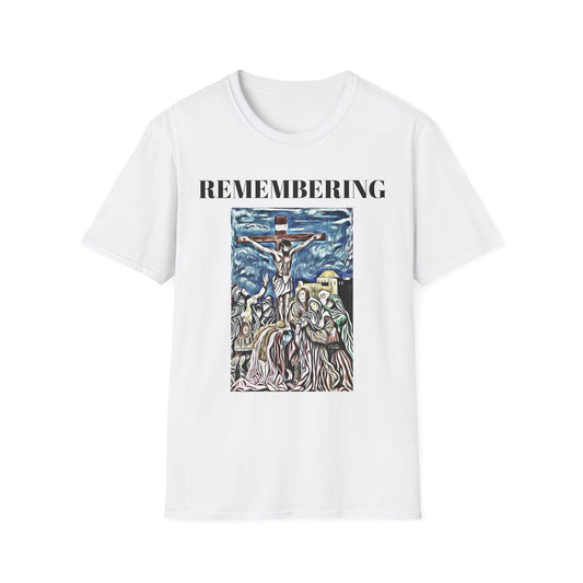 Memorial Unisex Softstyle T-Shirt - "Remembering" Artwork