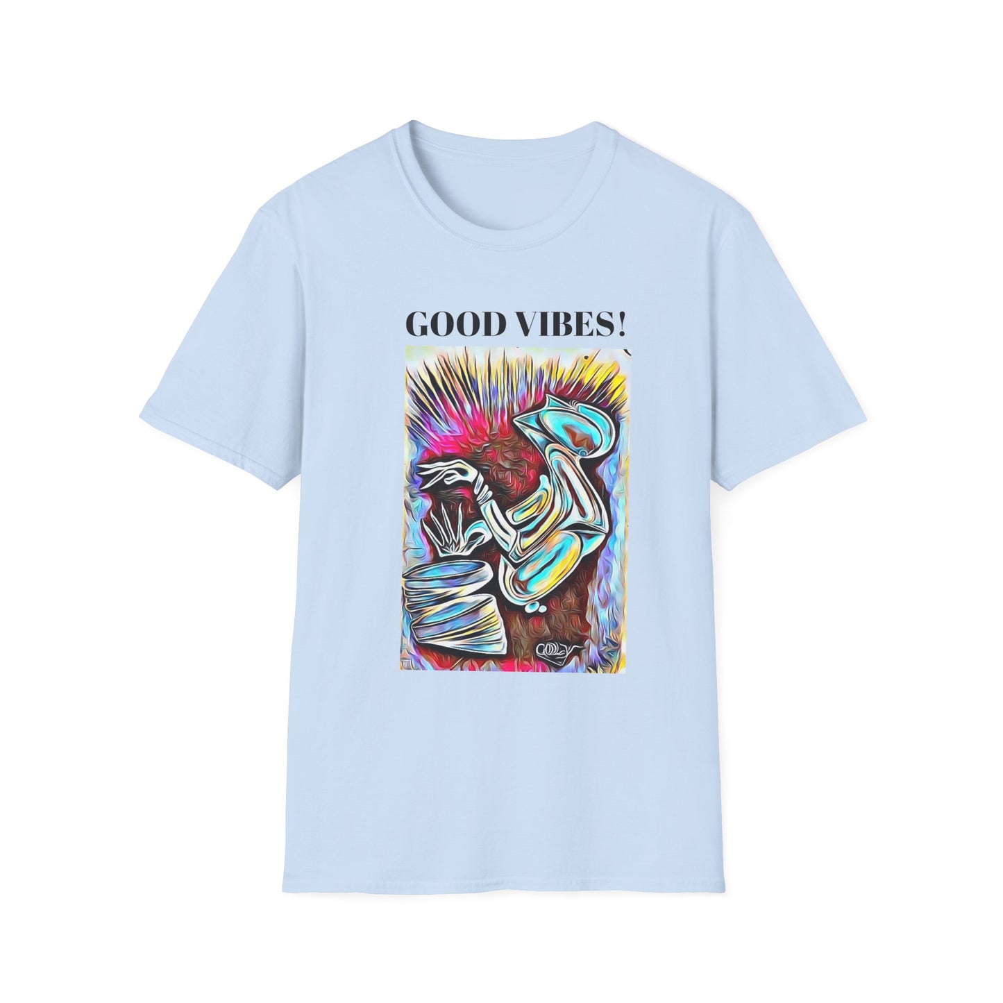 Good Vibes Unisex Softstyle T-Shirt - Colorful Graphic Tee