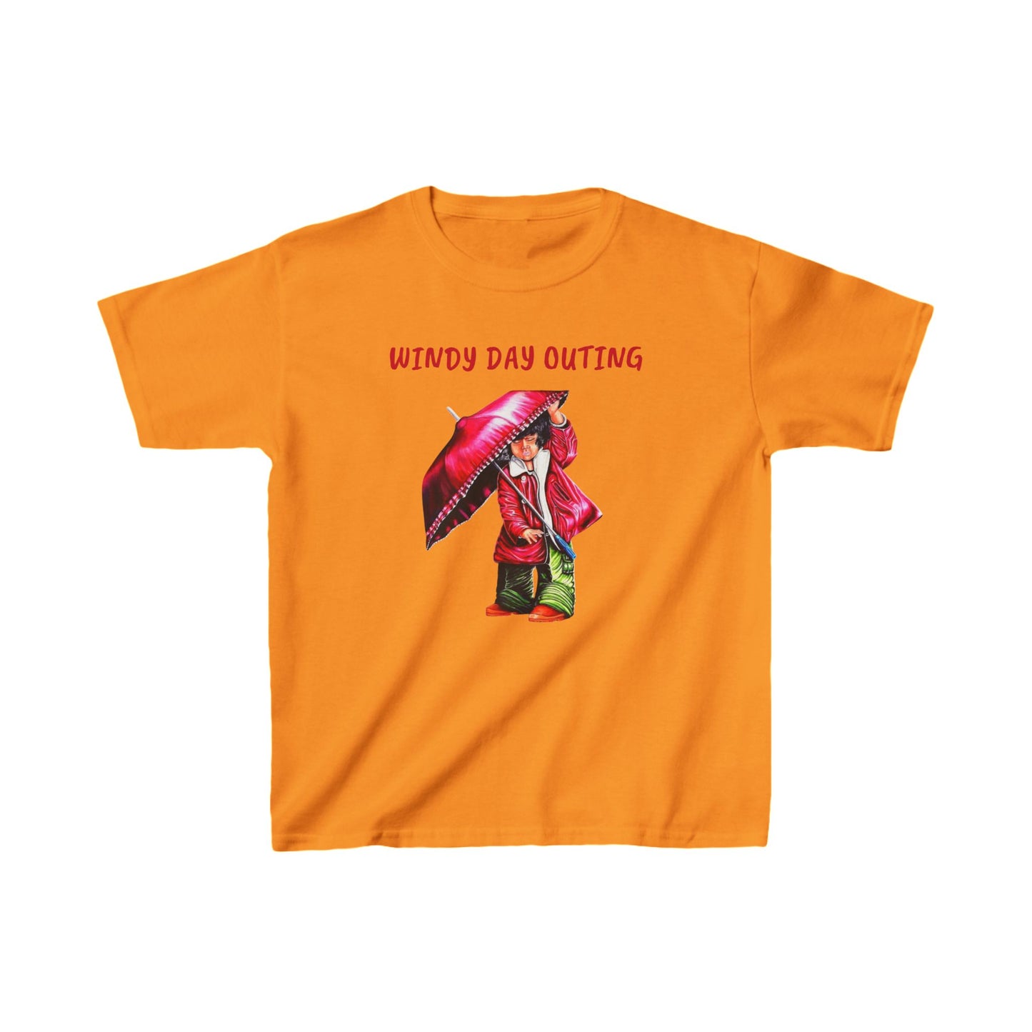 Kids Windy Day Outing Tee - Fun Cotton Tee for Rainy Adventures