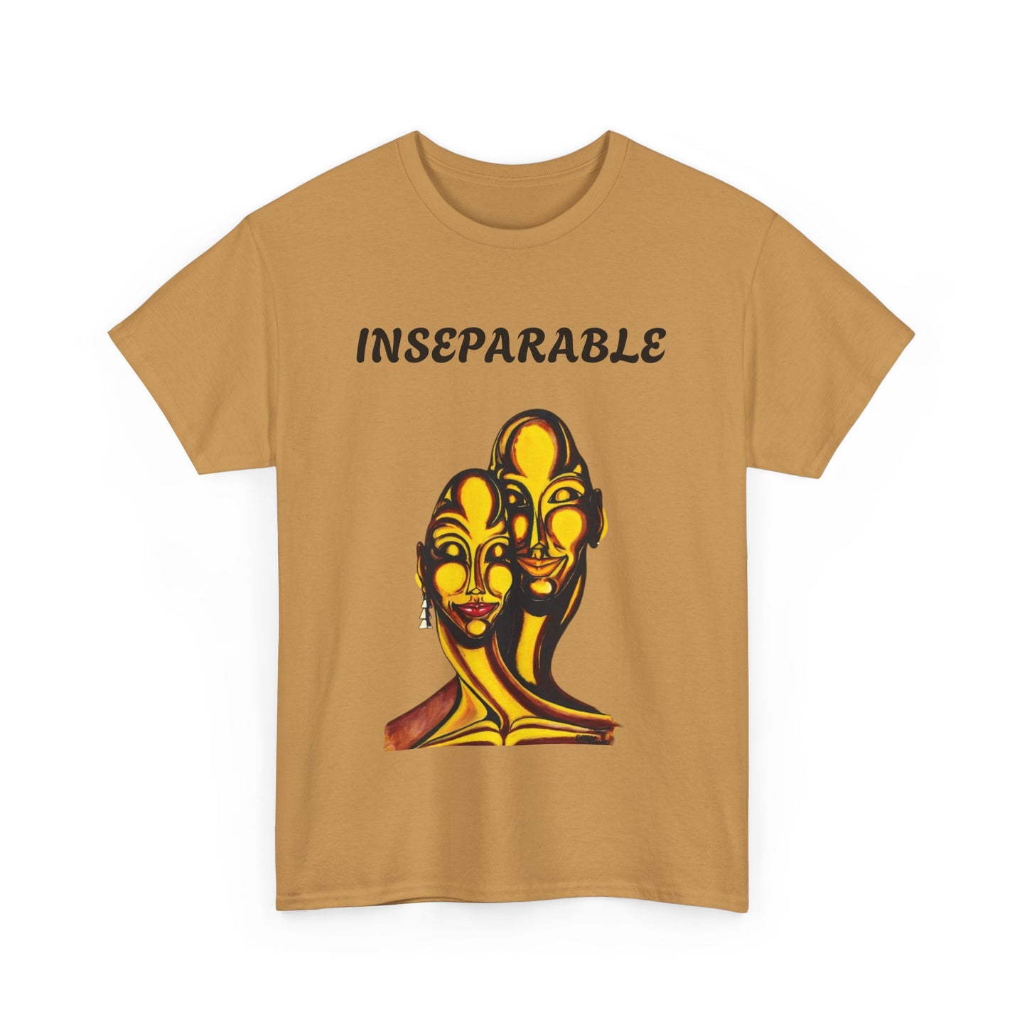 Inseparable Art Unisex Heavy Cotton Tee - Celebrate Love & Connection