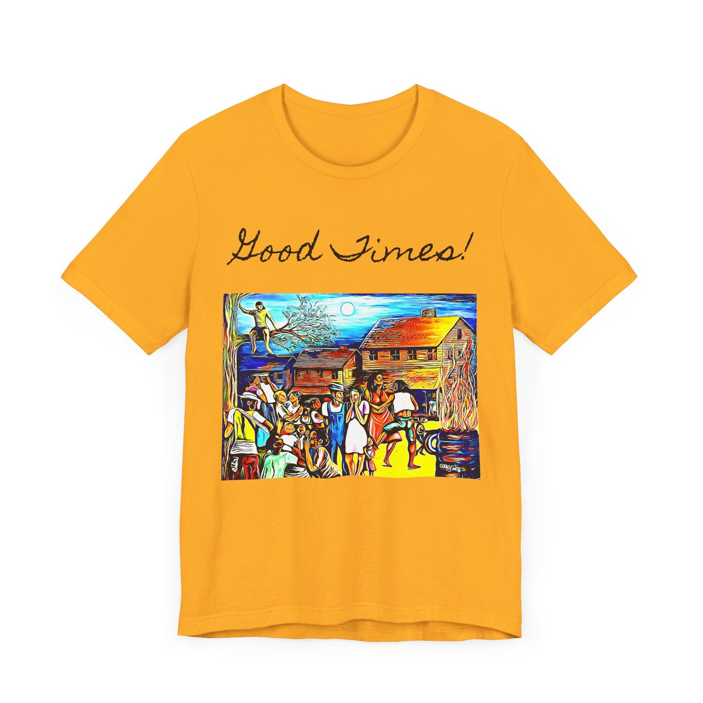 Good Times Down Home Unisex Short Sleeve Tee - Vibrant Art Design