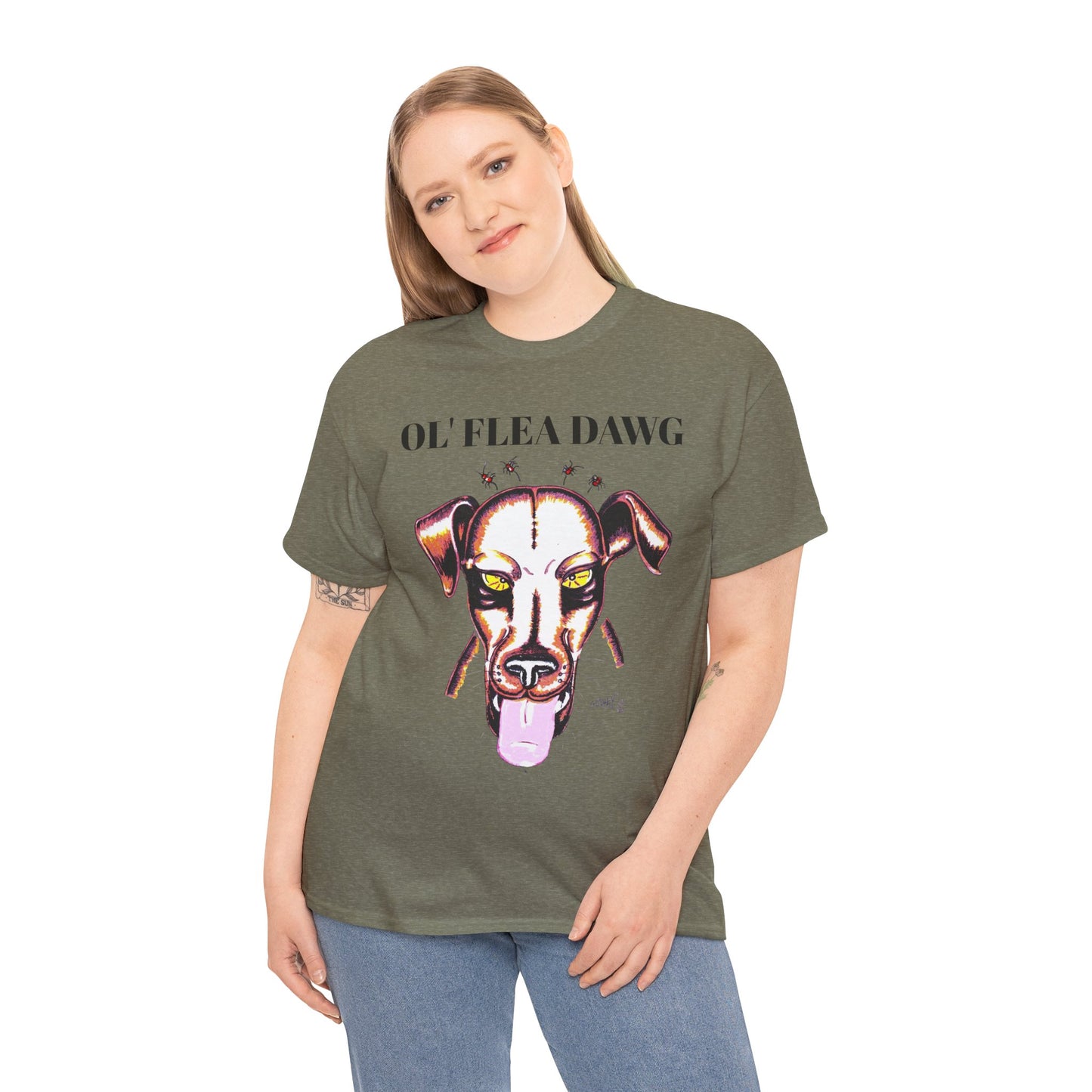 Graphic Dog Lover Tee - Unisex Heavy Cotton Tee