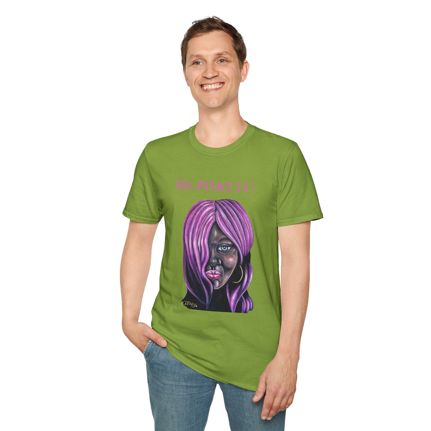 Ms. Pinky Unisex Softstyle T-Shirt - Bold Art Statement Tee