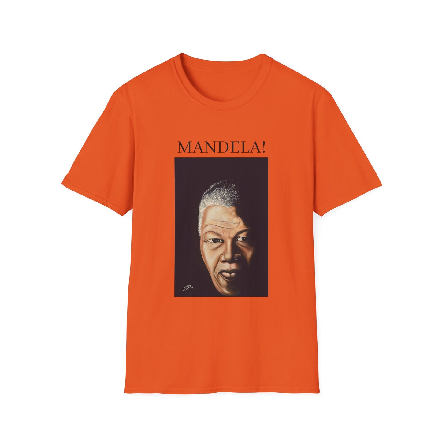 Inspirational Mandela T-Shirt - Unisex Softstyle Tee for Activism and Black History Celebrations