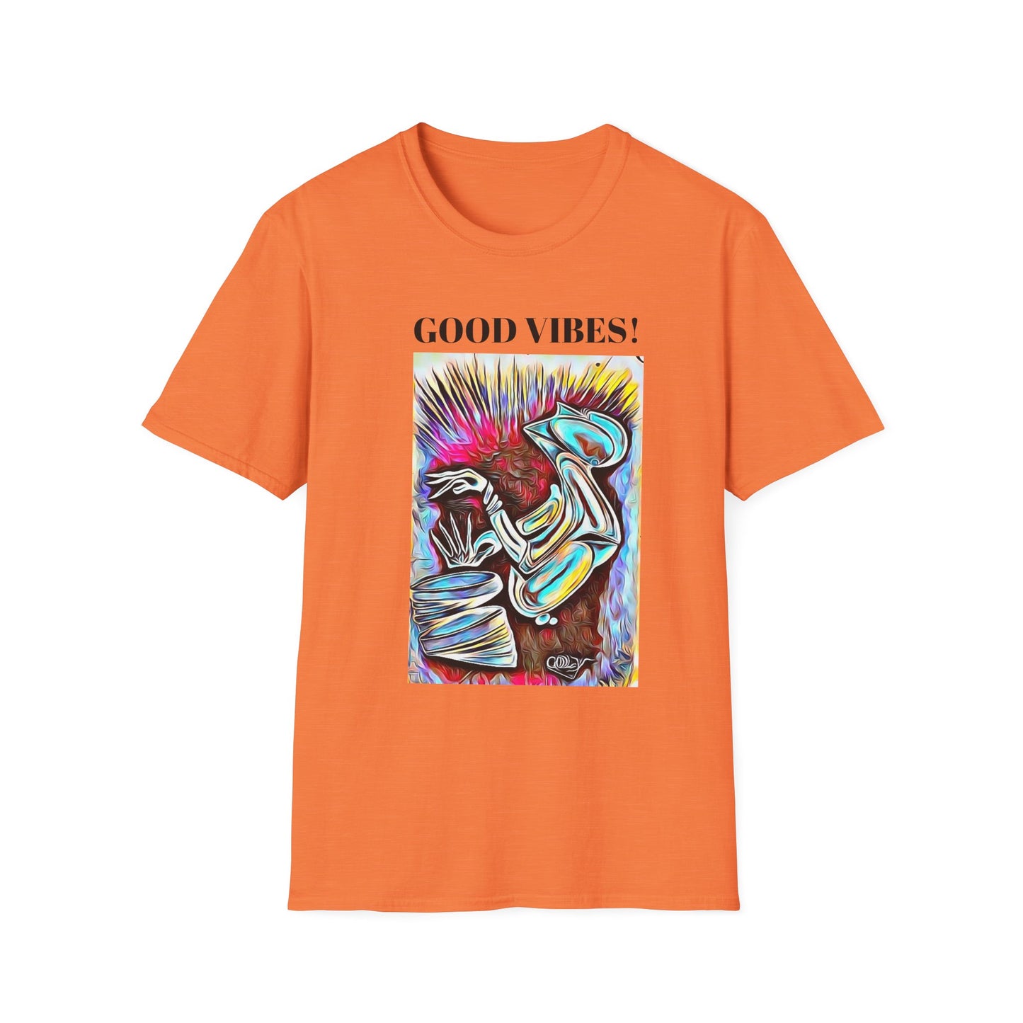 Good Vibes Unisex Softstyle T-Shirt - Colorful Graphic Tee