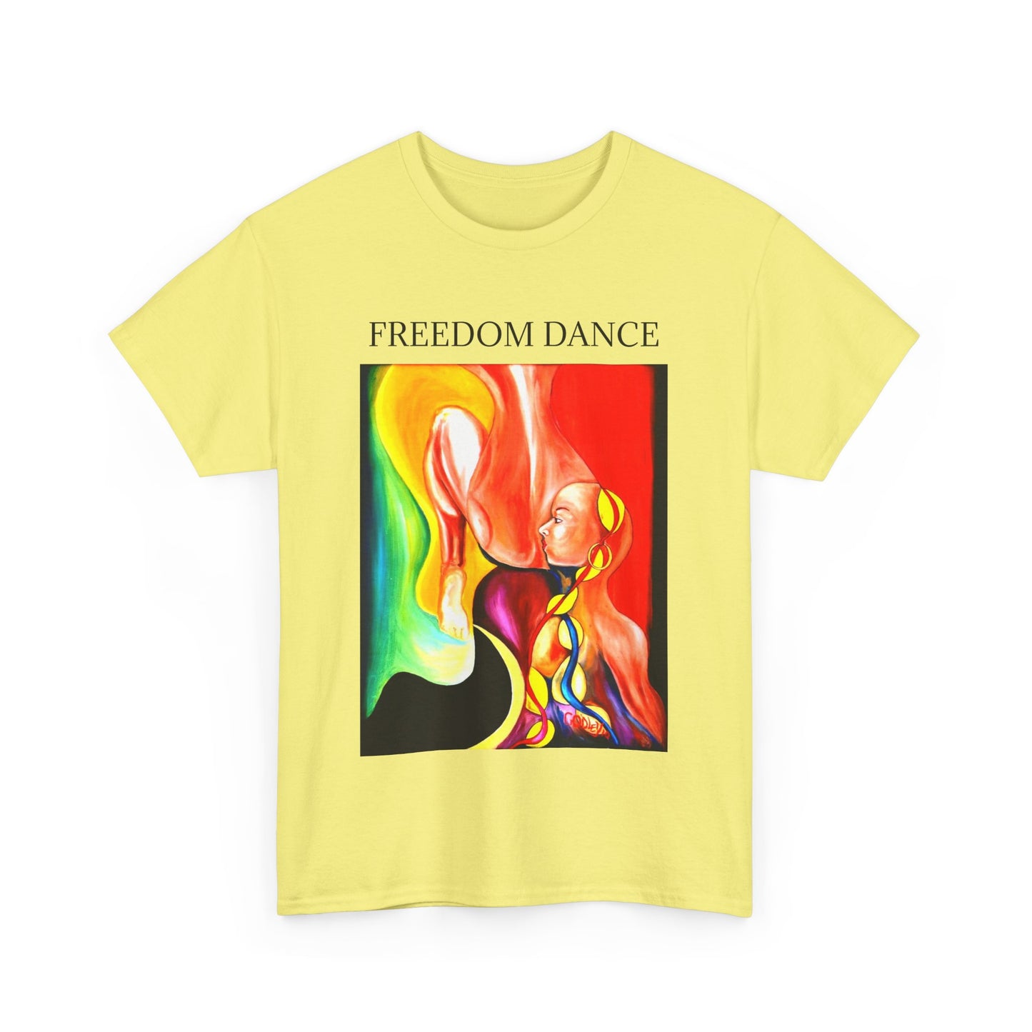 Freedom Dance Unisex Heavy Cotton Tee - Vibrant Art Shirt for Creative Souls