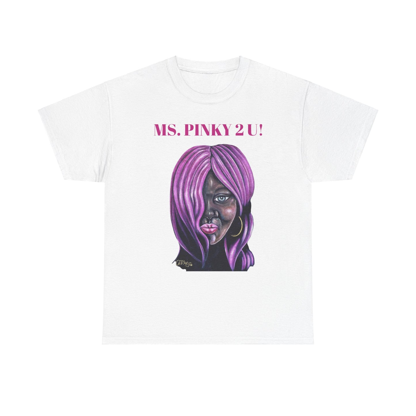 Ms. Pinky Unisex Heavy Cotton Tee - Bold Graphic Tee for Art Lovers