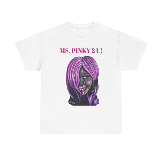 Ms. Pinky Unisex Heavy Cotton Tee - Bold Graphic Tee for Art Lovers