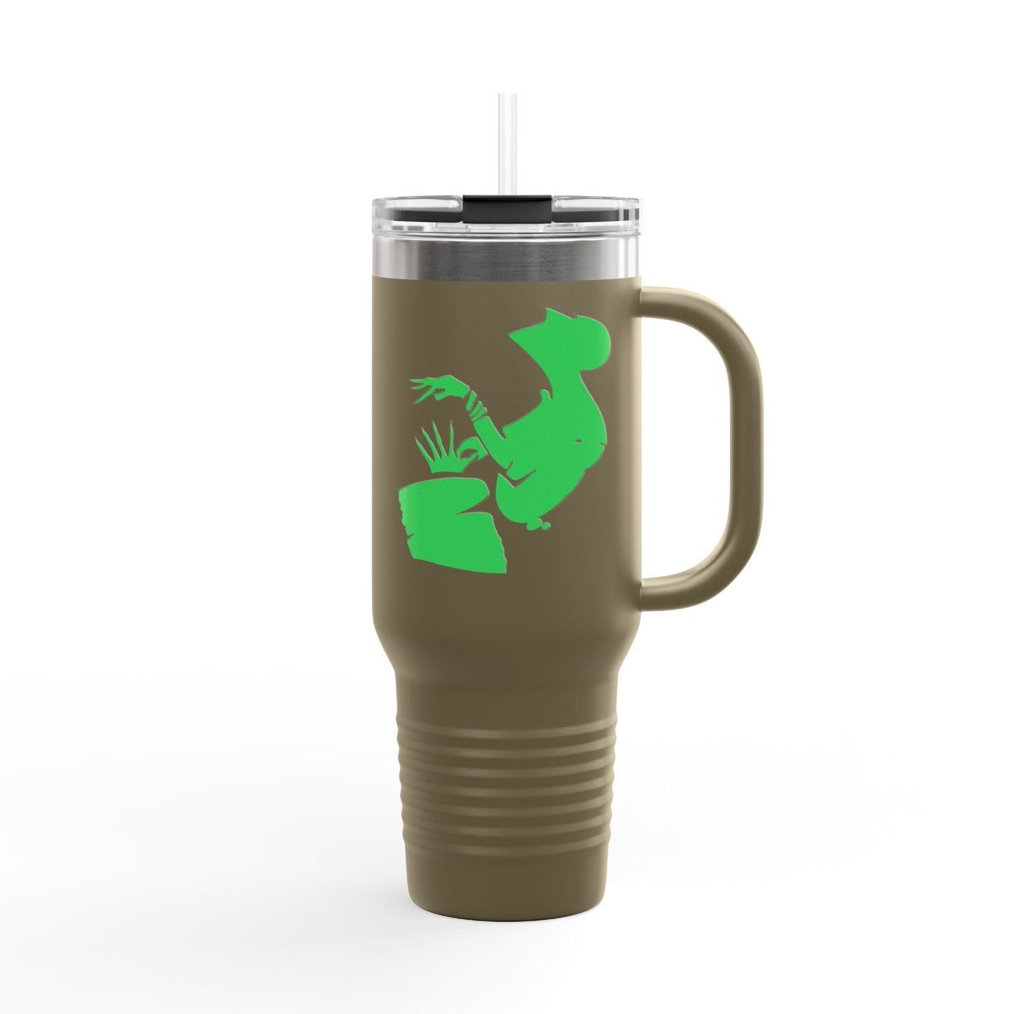 Eco-Friendly Insulated Travel Mug - 40oz with Fun Cactus Design