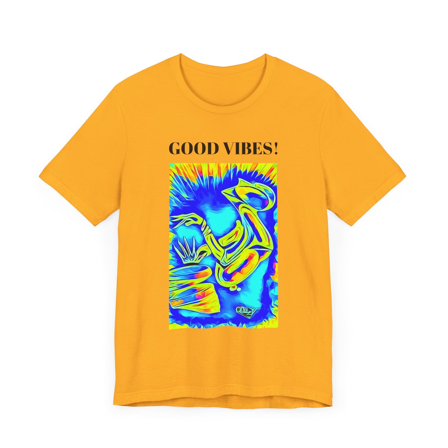 Good Vibes Unisex Short Sleeve Tee | Colorful Artistic T-Shirt for Positive Energy