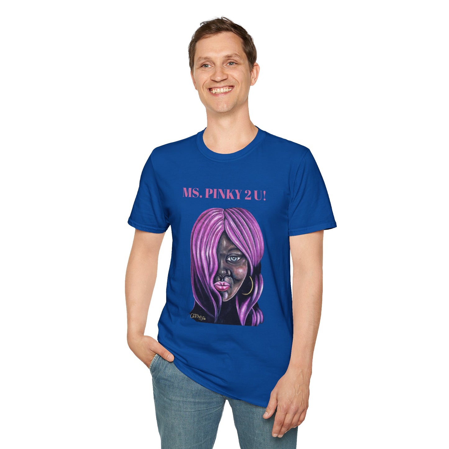 Ms. Pinky Unisex Softstyle T-Shirt - Bold Art Statement Tee