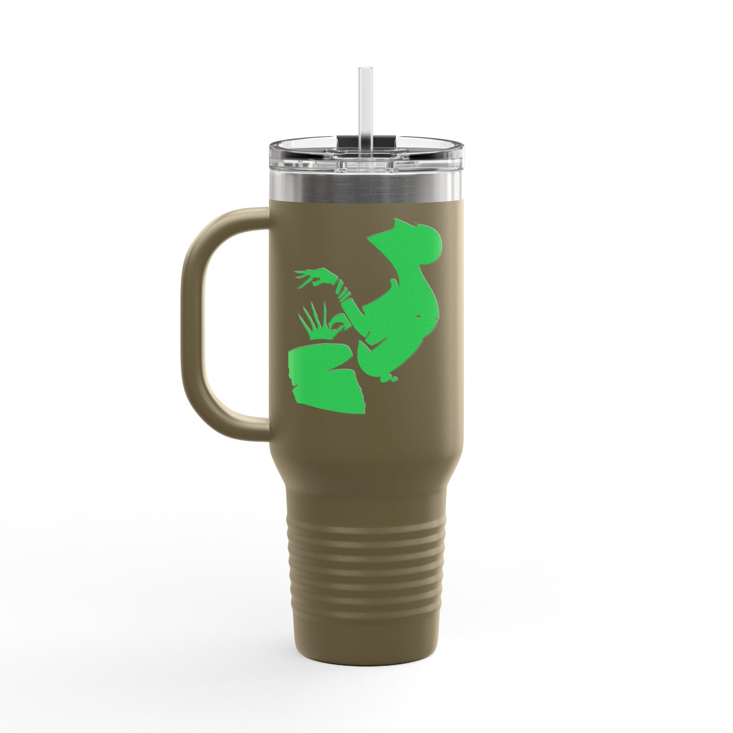 Eco-Friendly Insulated Travel Mug - 40oz with Fun Cactus Design