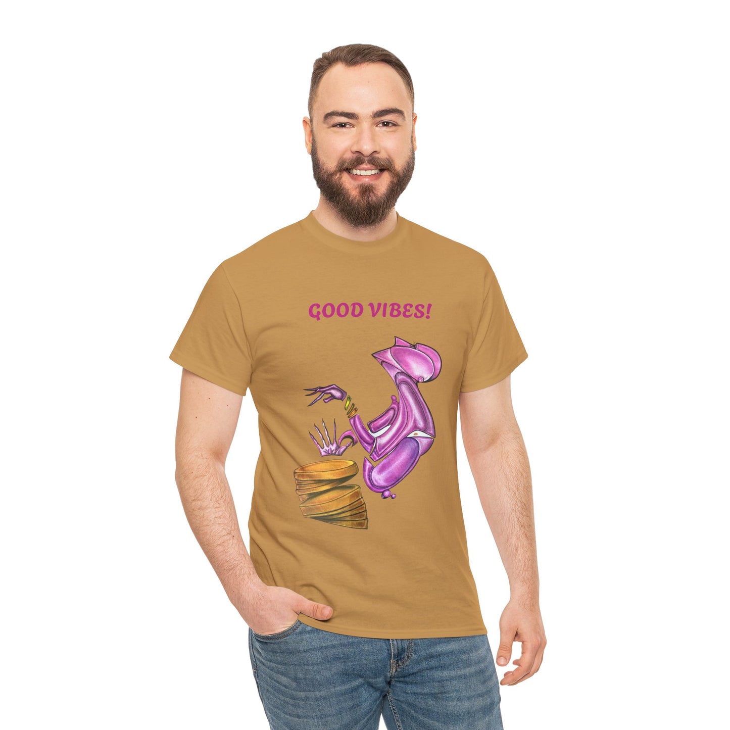 Let's Dance Unisex Heavy Cotton Tee - Fun and Vibrant Dance Shirt