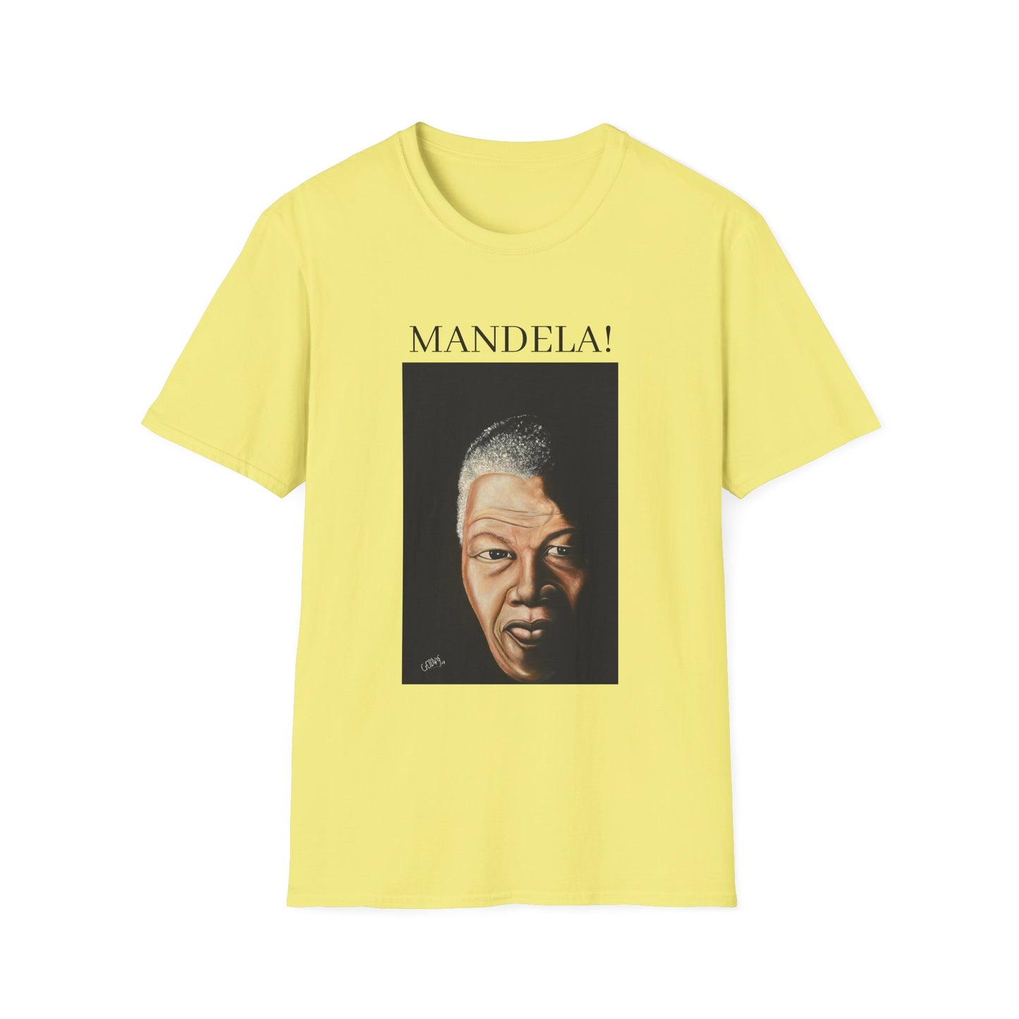 Inspirational Mandela T-Shirt - Unisex Softstyle Tee for Activism and Black History Celebrations