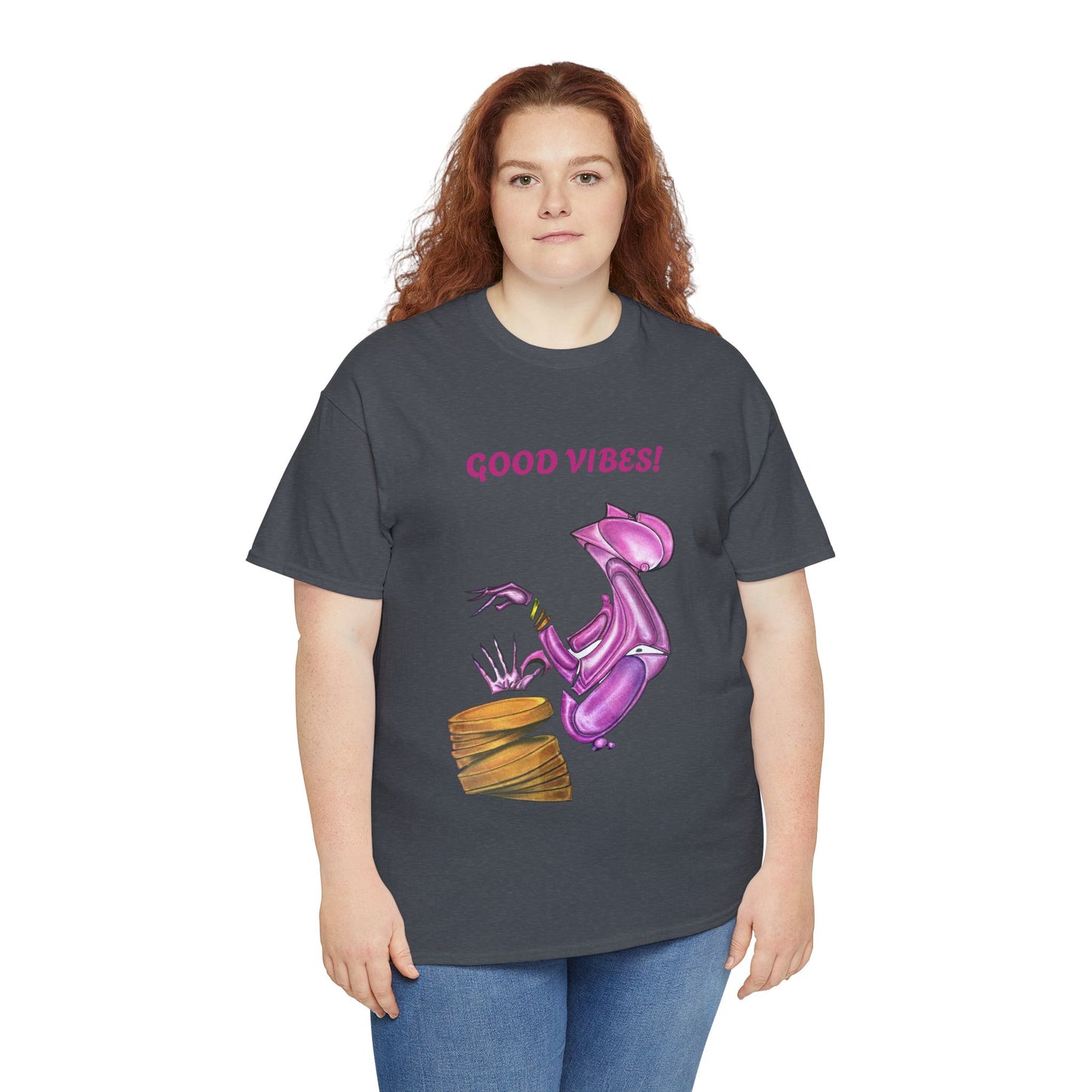 Let's Dance Unisex Heavy Cotton Tee - Fun and Vibrant Dance Shirt