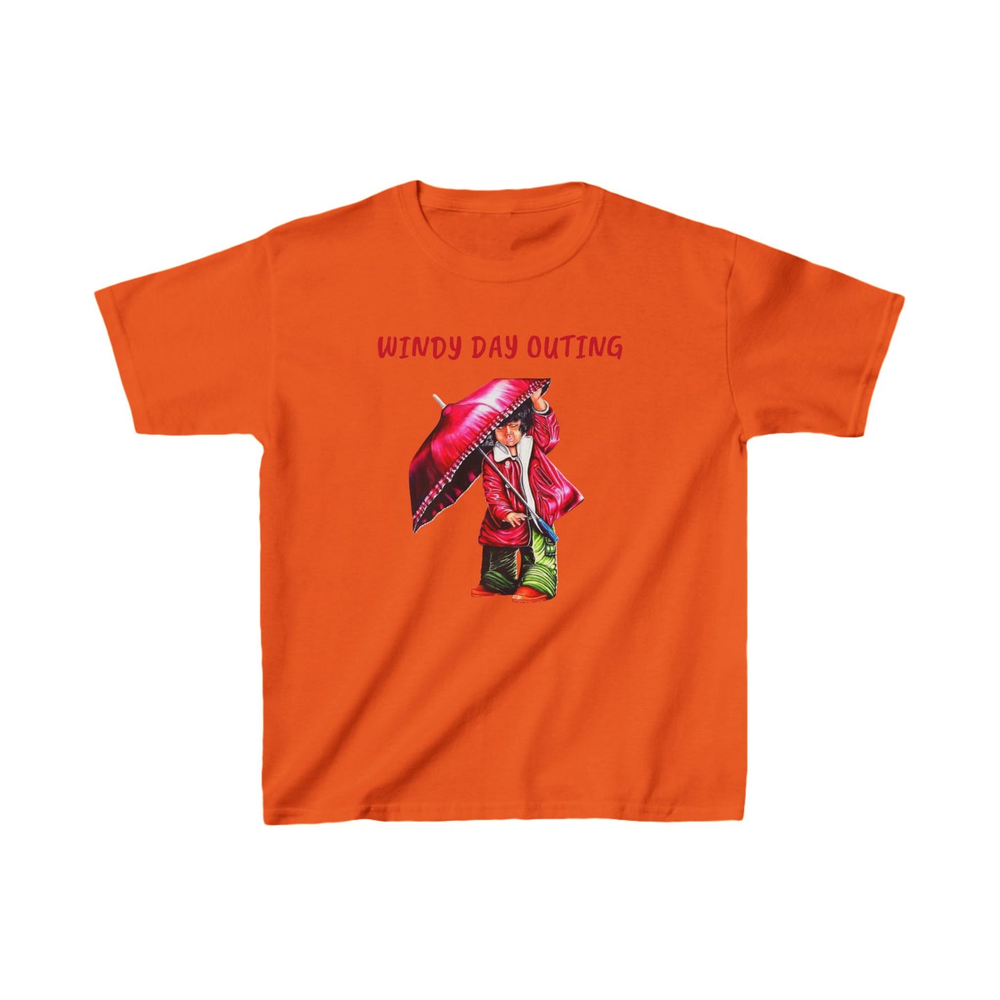 Kids Windy Day Outing Tee - Fun Cotton Tee for Rainy Adventures