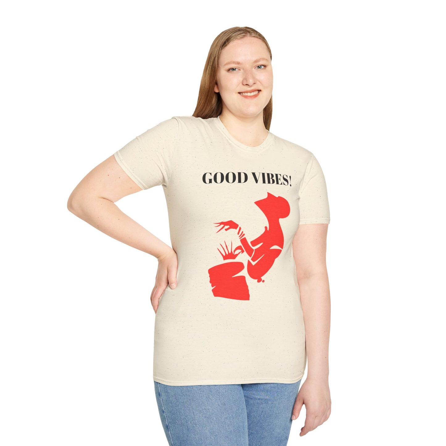 Creative Red Silhouette Unisex Softstyle T-Shirt