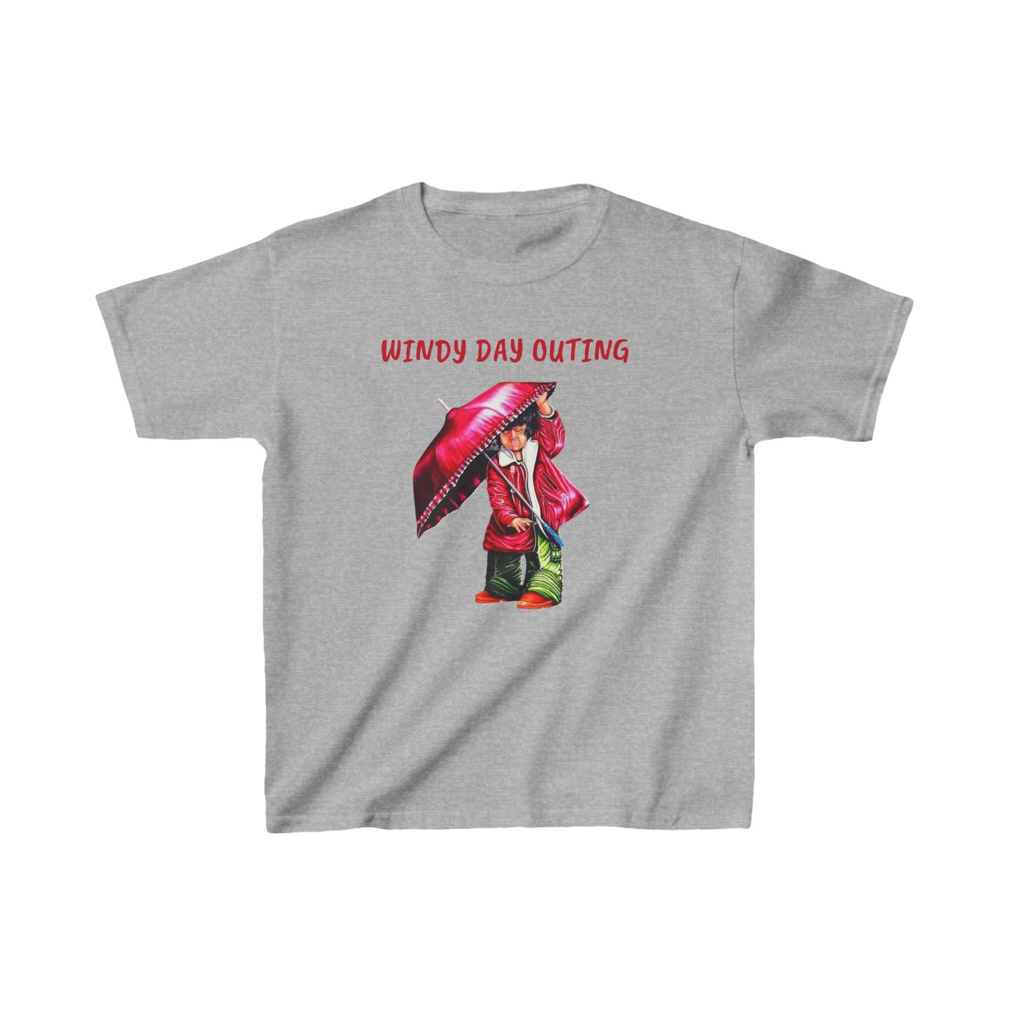 Kids Windy Day Outing Tee - Fun Cotton Tee for Rainy Adventures