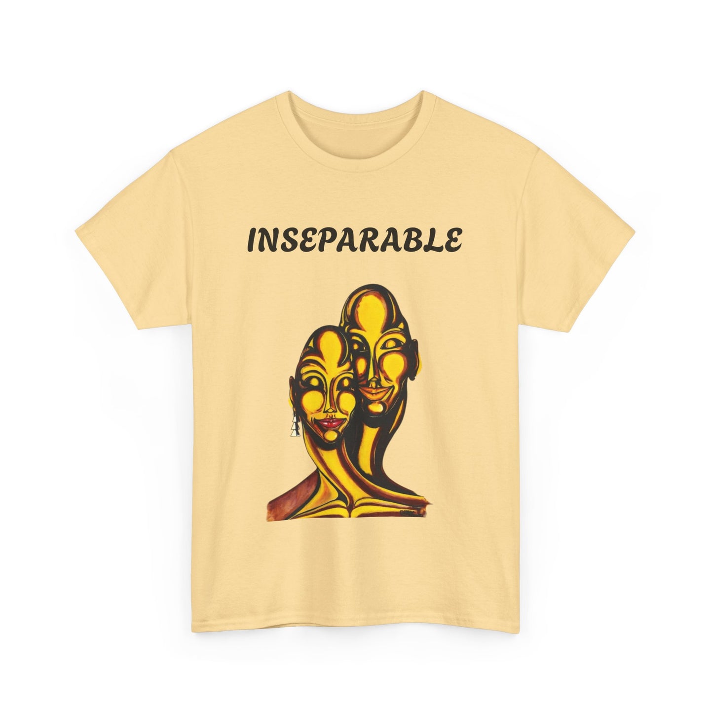 Inseparable Art Unisex Heavy Cotton Tee - Celebrate Love & Connection