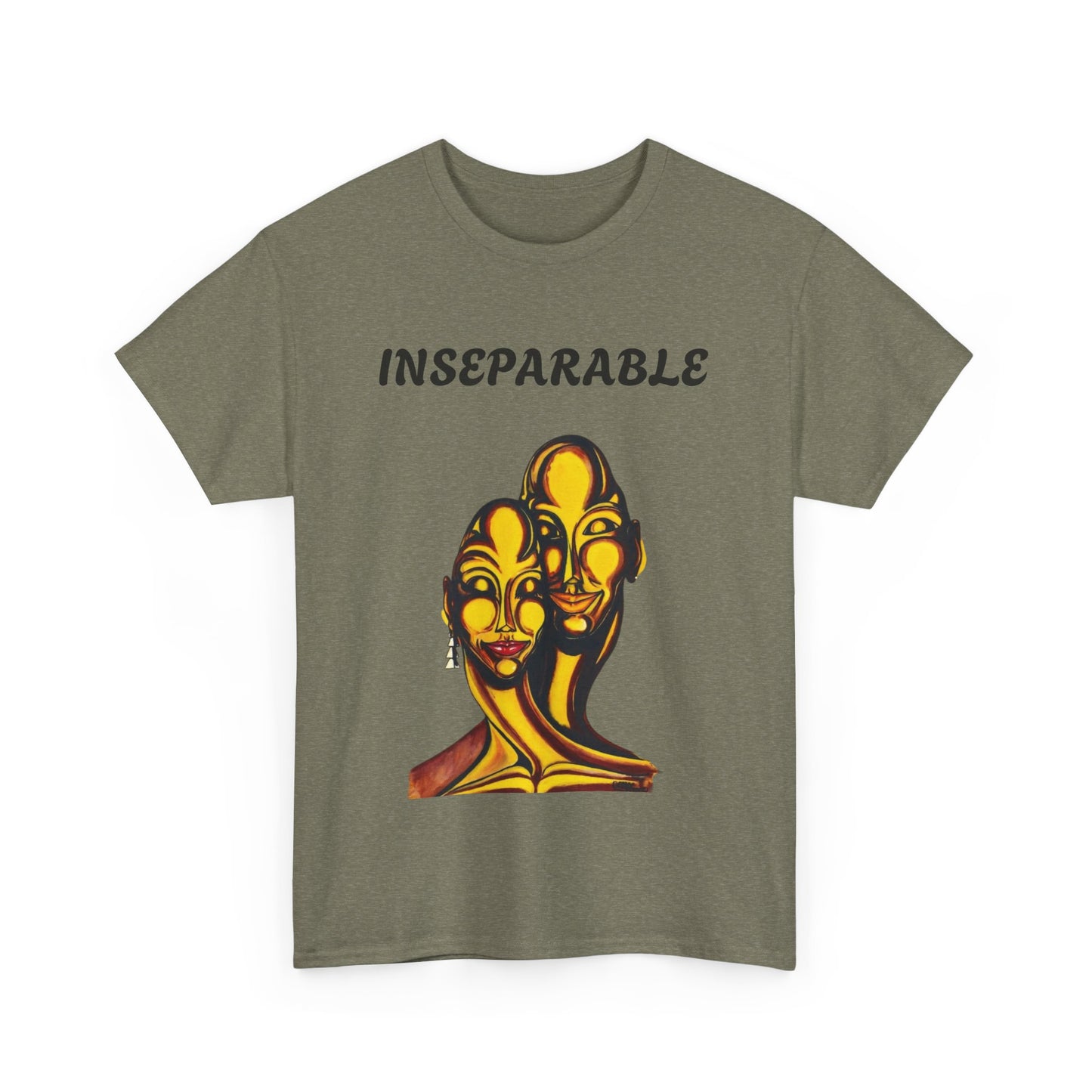 Inseparable Art Unisex Heavy Cotton Tee - Celebrate Love & Connection