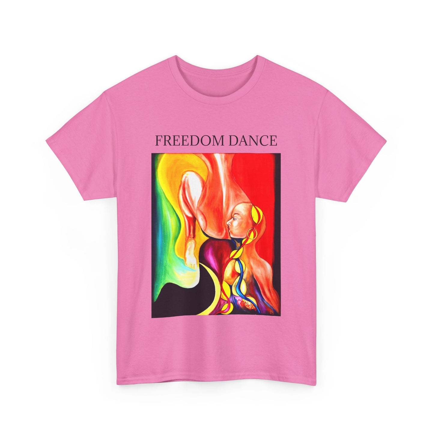 Freedom Dance Unisex Heavy Cotton Tee - Vibrant Art Shirt for Creative Souls