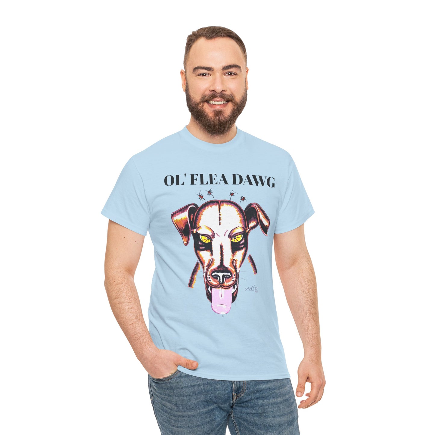 Graphic Dog Lover Tee - Unisex Heavy Cotton Tee