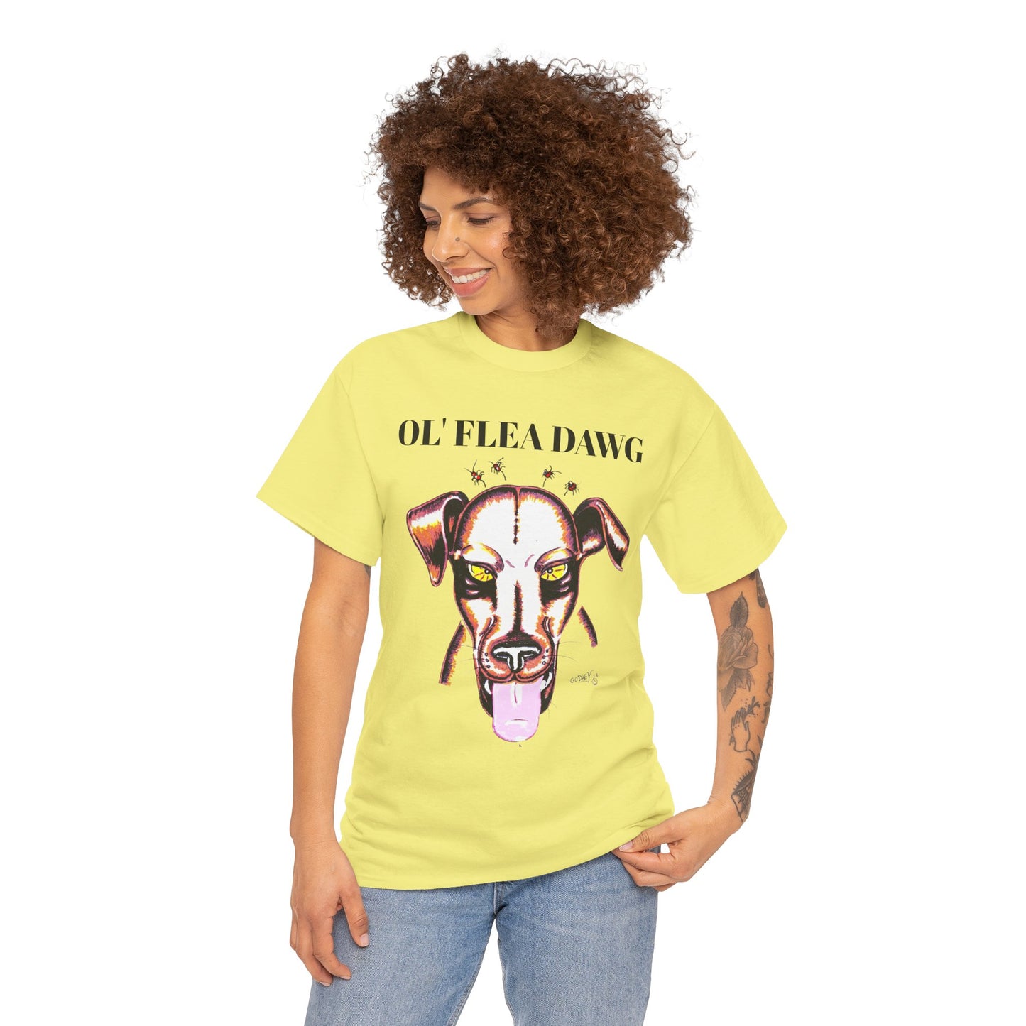 Graphic Dog Lover Tee - Unisex Heavy Cotton Tee