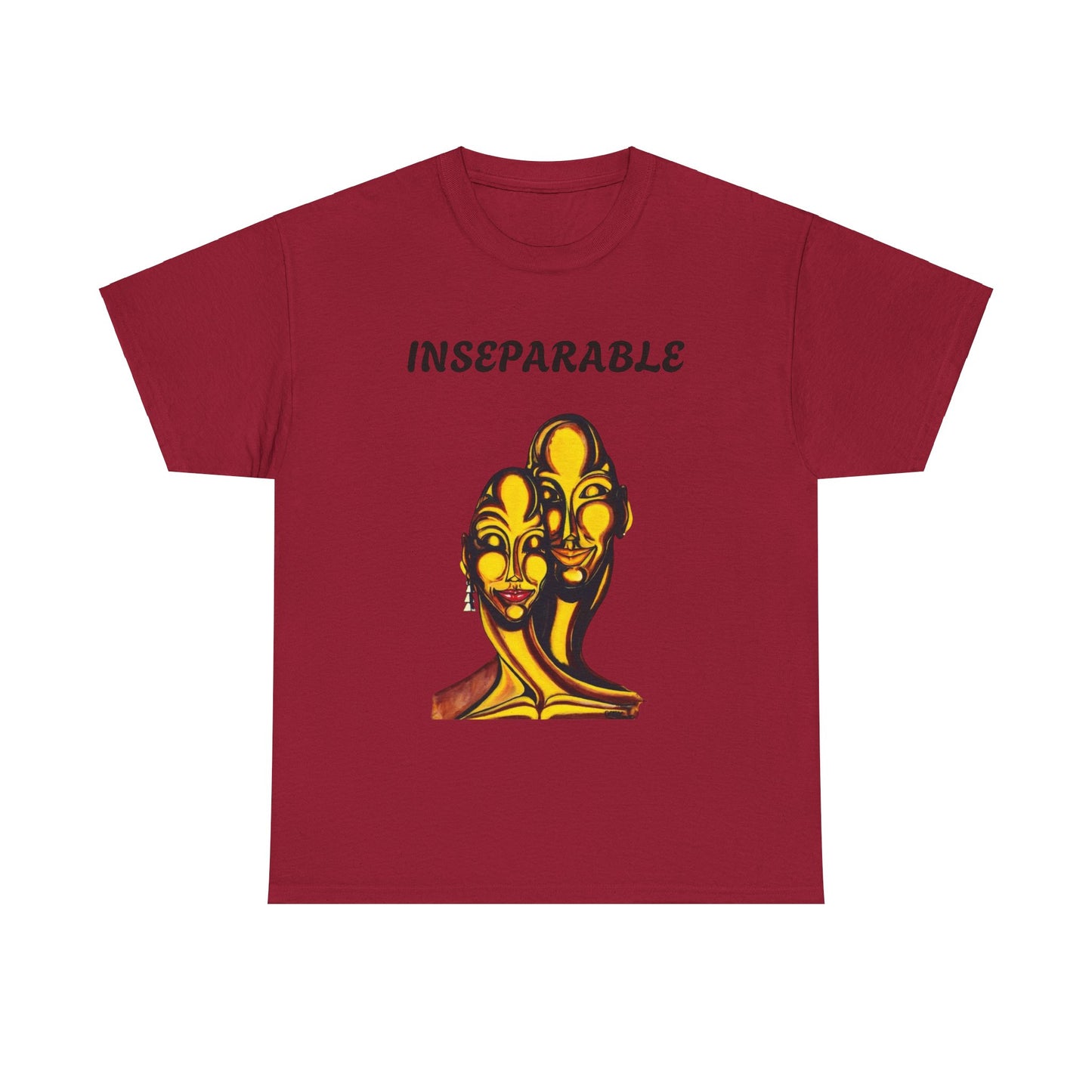 Inseparable Art Unisex Heavy Cotton Tee - Celebrate Love & Connection